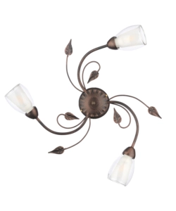 Onli Bronzo Plafoniera 3 Luci "Liliana" E14